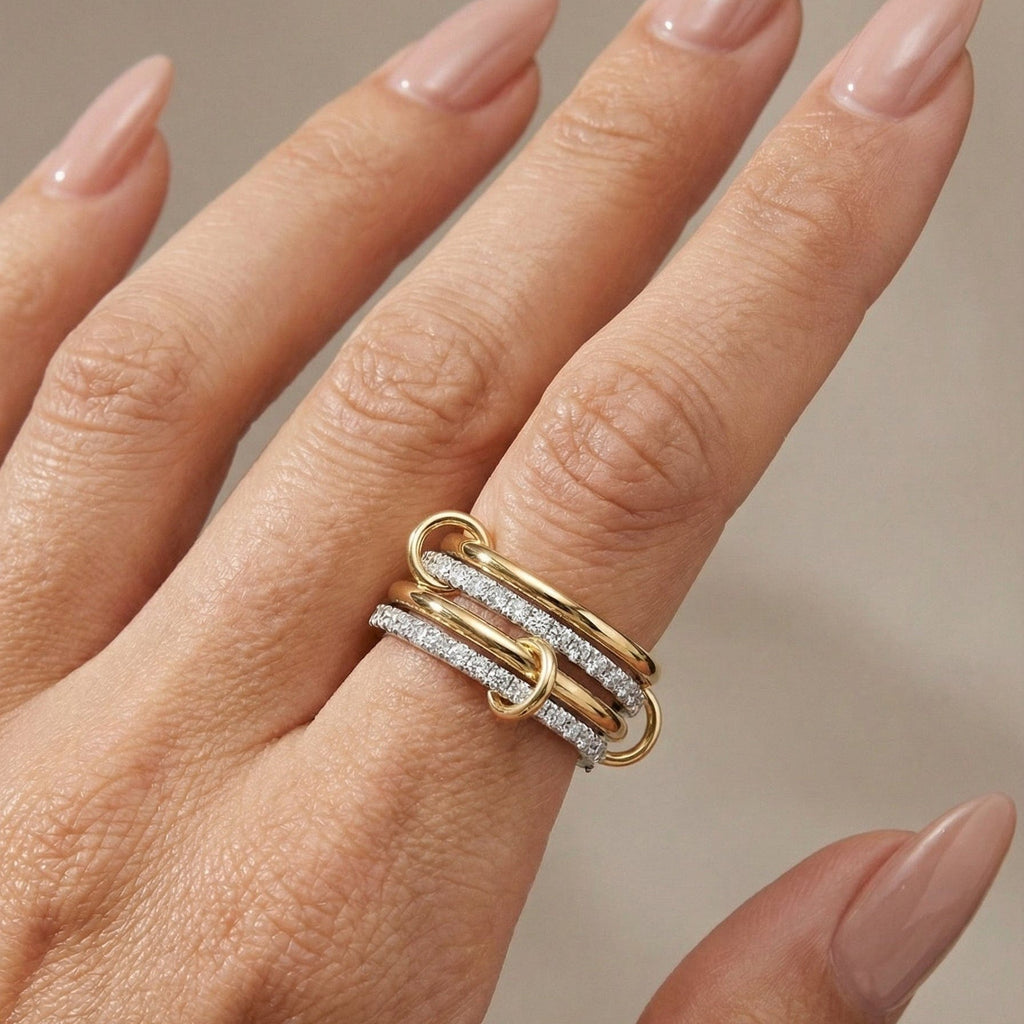 Martha Smith |  Interlocking Crystal Ring